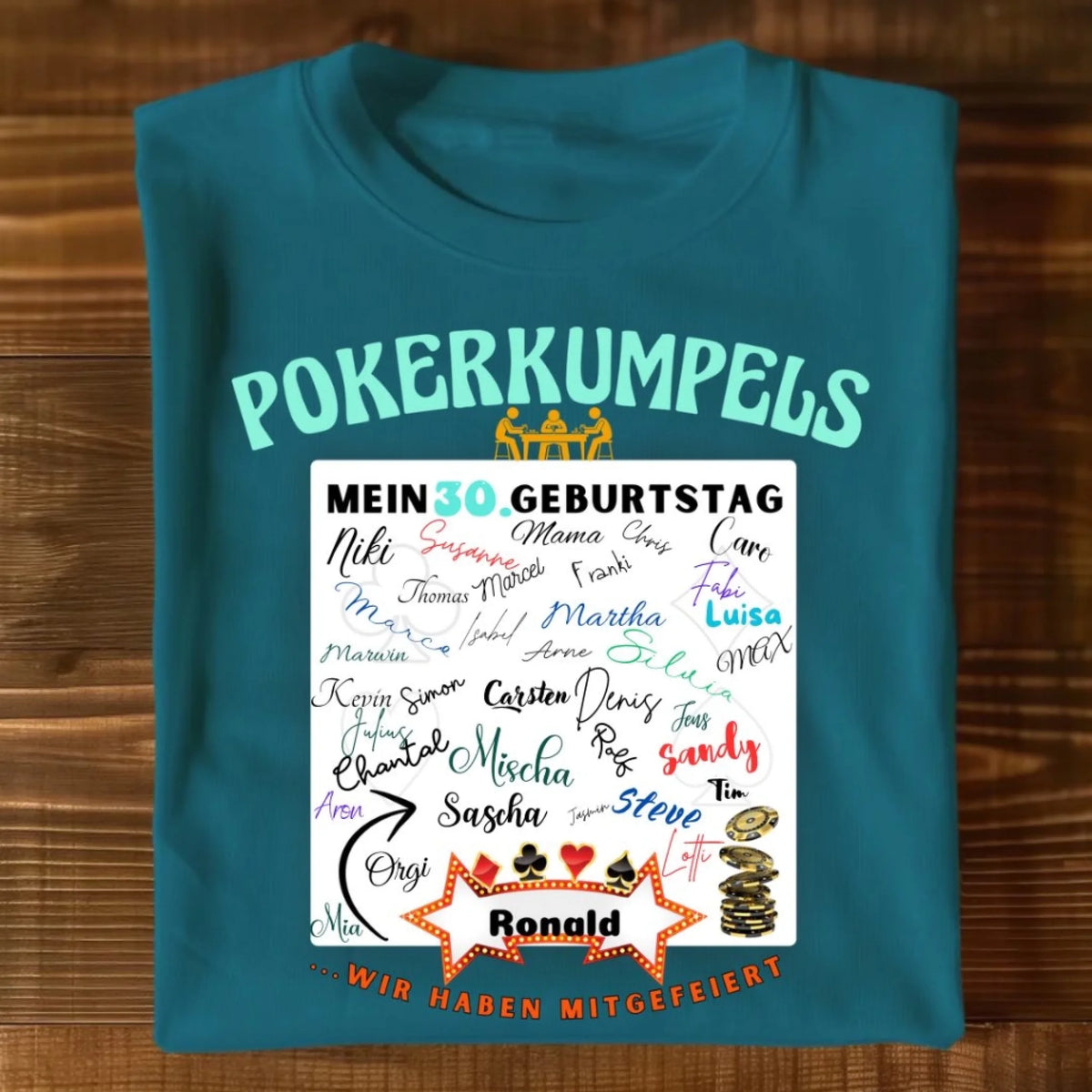 T-Shirt Mockup Poker