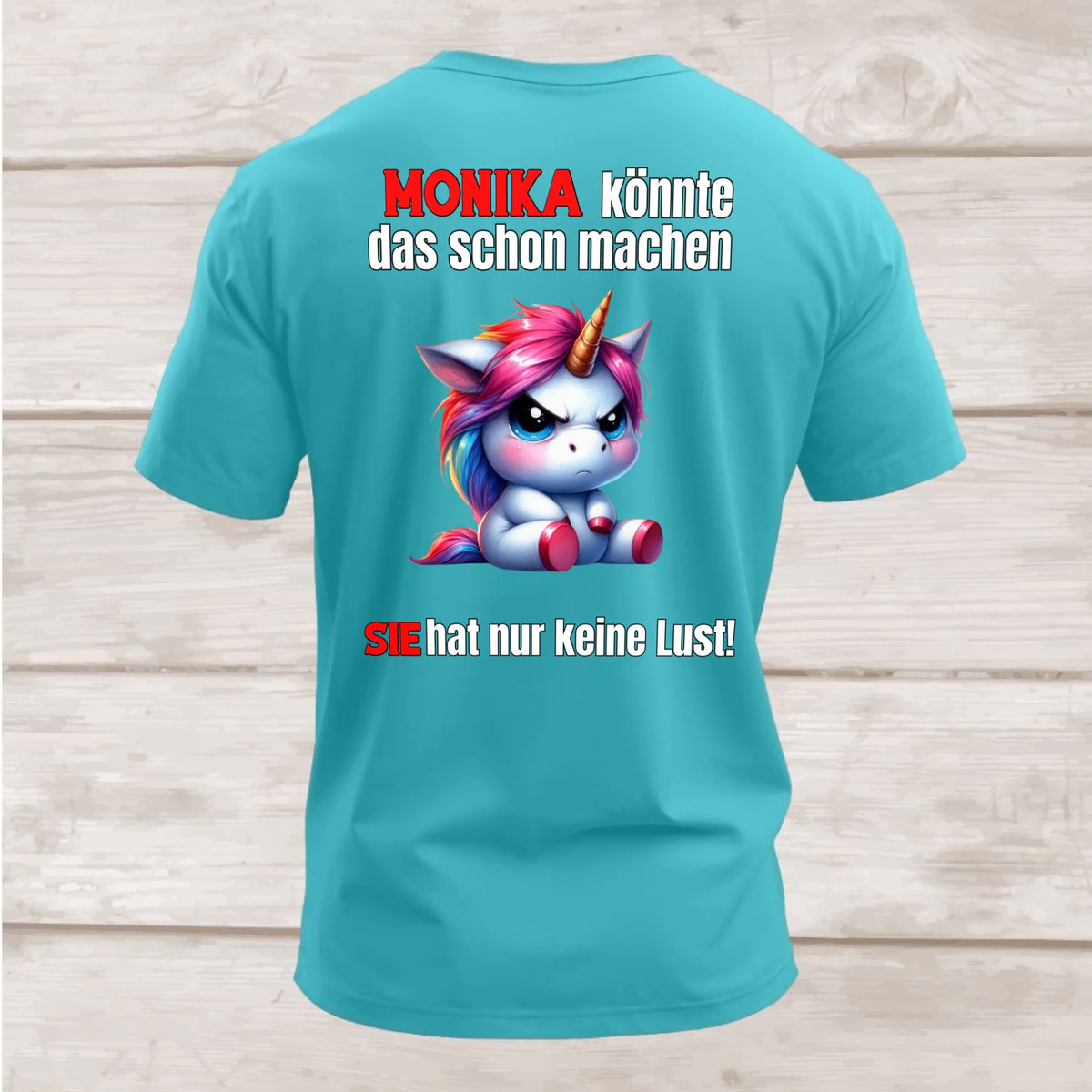 Shirt hinten hellblau
