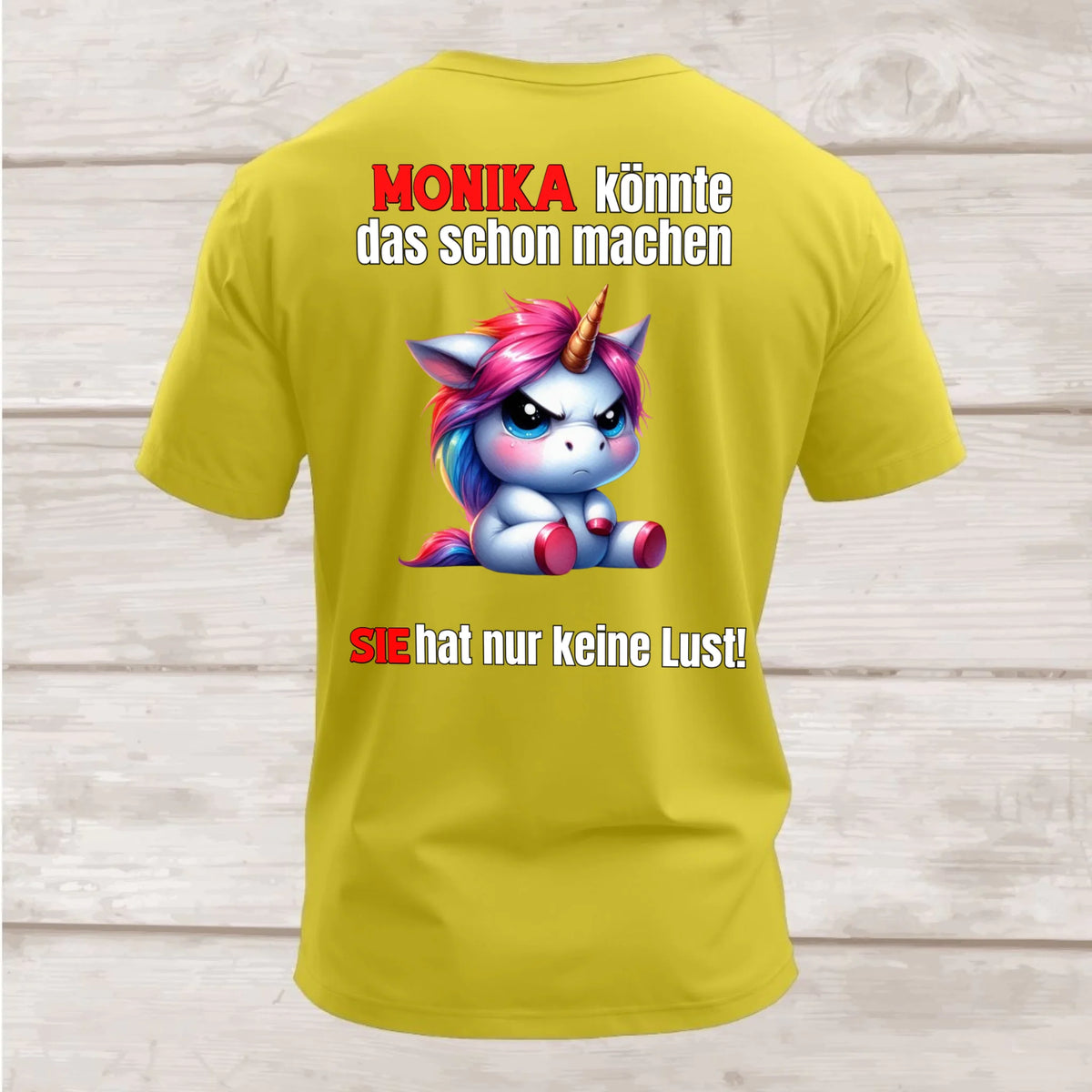 Shirt hinten gelb