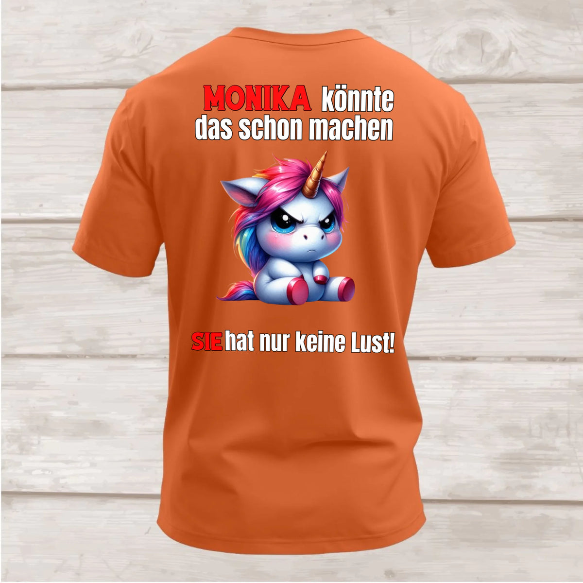Shirt hinten orange