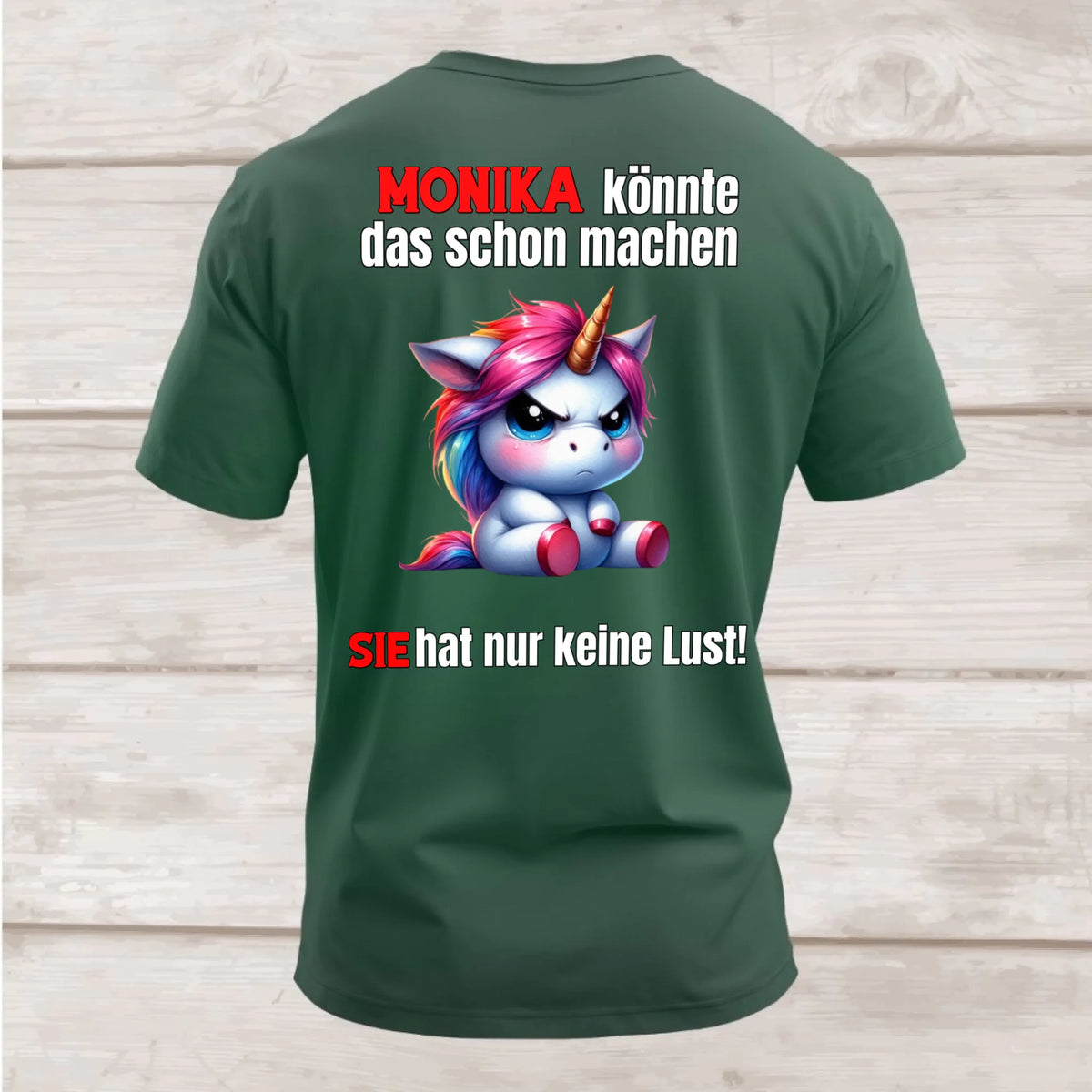 Shirt hinten flaschengrün