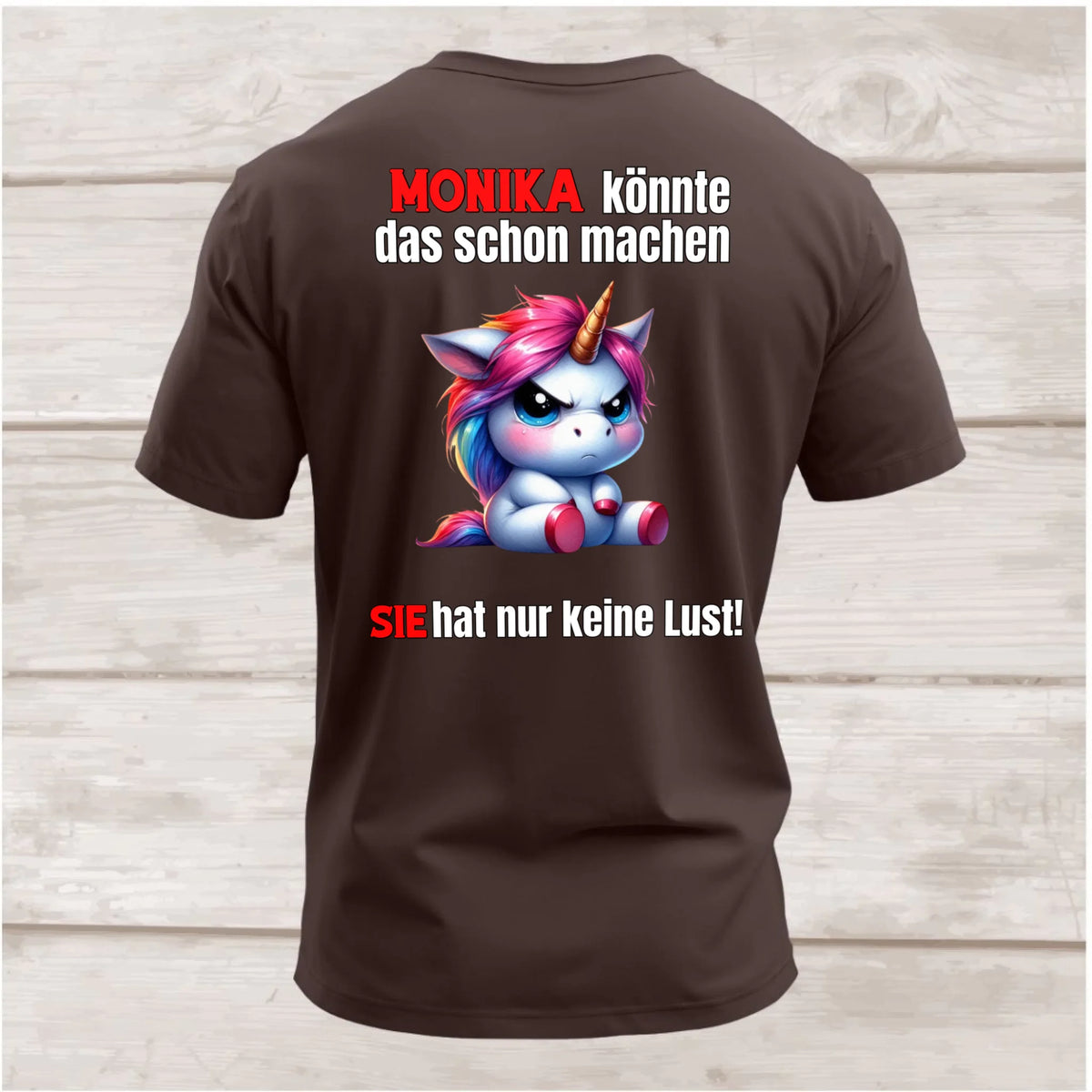 Shirt hinten braun