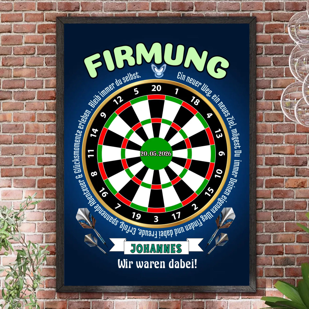 Bilderrahmen Steinwand 