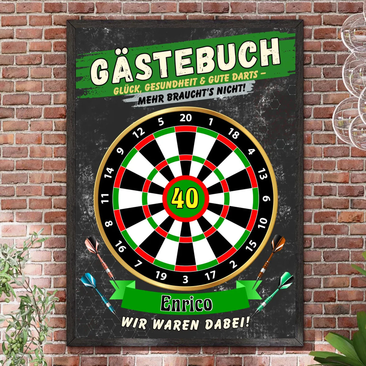 Bilderrahmen Steinwand 