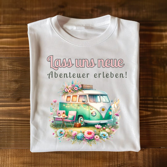 T-Shirt "Abenteuer erleben...." Camping Freunde